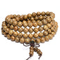 Caiyao Unisex 108 Natural Wood 6mm Beads Bracelet Mala Prayer Beads Necklace Buddhist Rosary Meditation Yoga Stretch Bracelet Elastic Natural Ebony Sandalwood Tibetan Beads Bracelet Jewelry - color: Wenge Wood