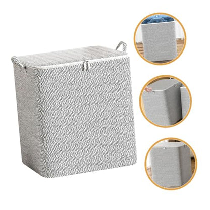 GLEAVI Quilt Storage Bag Multi-use Bedding Organizer for Clothes Blankets and Luggage Non-woven for Home Moving and Travel