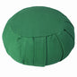 YogaAccessories Round Cotton Zafu Meditation Cushion Pillow - color: Green