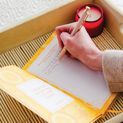 TableTopics Happiness Prompted Journal - Reflection Notebook with Questions, Quotes, Tips, & Guided Activities for Positive Thinking, Improved Mood, Wellness, Self-care Journal with Prompts for Women - style: Happiness