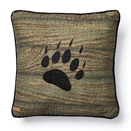 Donna Sharp Oakland Paw Cotton Decorative Throw Pillow - Pillows for Couch, Sofa, Beds, and Chairs - Includes 18" x 18" Square Pillow - color: Oakland Paw