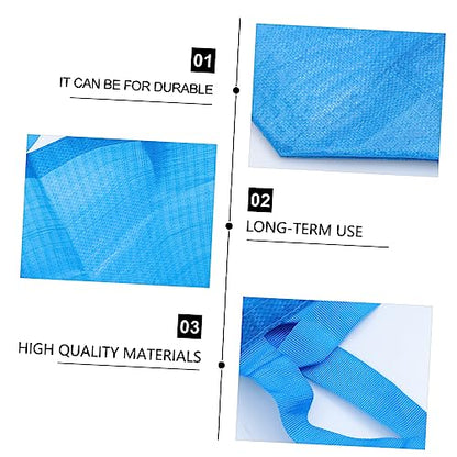 LIFKOME Portable Pp Woven Storage Bag for Household and Travel Dust Bag Lightweight Moving Organizer Space-saving Clothes Pouch for Home and Dorm Use Blue