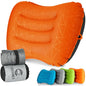Crisonky Camping Pillow - Inflatable Pillow - Travel Pillows for Backpacking & Airplane, Lumbar Support 2.0 Blow Up Pillows, Ultralight Compressible, Comfortable, Ergonomic Pillow