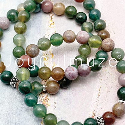 Natural Gemstone Stretch Bracelet Gifts, Peridot, Clear Quartz, Citrine, Amethyst, Rose Quartz, Turquoise Serpentine, Pearl, Lava Marble Beads, Chakra Energy Jewelry, Comfortable Fit 6.5–7"