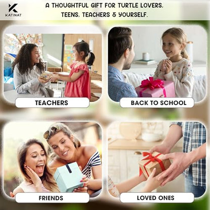 Positive Turtle Jar – Funny Birthday Gifts for Women Men Teens Stocking Stuffers Teen Girls Son Mom Dad Daughter Sister Friend Coworkers Teachers Gifts, Sea Turtle Gift for Women - color: Positive Turtle