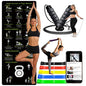 Lightweight and Portable Yoga Mat - Non-Slip Exercise Mat with Printed Yoga Poses for Pilates, Workout & Stretching - Includes Resistance Bands and Weighted Jump Rope - Home & Gym Use - size: 70"x27" (3.5mm Thickness)