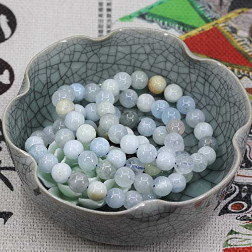 Keleny Fashion Crystal Man Women Stretch Bracelet 10mm Round Beads Rock Jasper 7 Inch Unisex