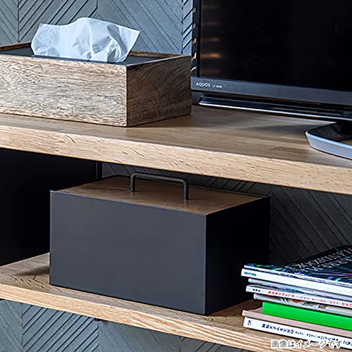 Posh Living Storage Box, Brown, Size (W x D x H): Approx. 10.4 x 6.5 x 6.5 inches (26.5 x 16.5 x 15.5 x 15.5 x 41346 cm)