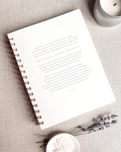 Happiness Guided Journal for Women; Manifest Personal Growth in 5 Minutes A Day; Chai Latte Surround Yourself with Happiness Journal with Daily Prompts; Mental Health Wellness Diary