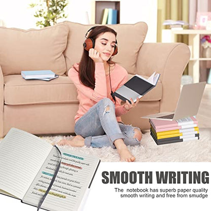 Lined Journal Notebook – Hardcover Notebook for Men & Women – Journals for Writing, Work, School, Home & Daily Notes, 160 Pages – Medium A5, 5.7"x8", 100 gsm Thick Paper (Dark Gray) - color: Dark Gray