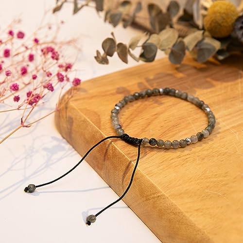Thank You Gifts for Women: Teacher Appreciation Office Gifts for Coworkers Employee Boss Lady Manager Colleague Natural Stone Bracelet - color: Moonstone