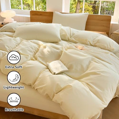 100% Washed Cotton Weighted Blanket Cover, Linen Feel Duvet Cover for Weighted Blanket 60"x80", Plain Simple Cotton Heavy Blanket Duvet Cover (Cream White, 60"x80") - color: Cream White (No Blanket), size: 60"x80"