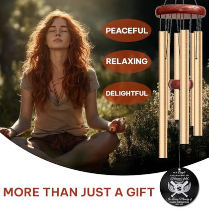Personalized Baseball Memorial Wind Chimes for Outdoors – Custom Name & Years in Loving Memory Chime – Baseball Player Sympathy Gifts for Loss – Outdoor Remembrance Windchimes Tribute - size: BaseballWC 1