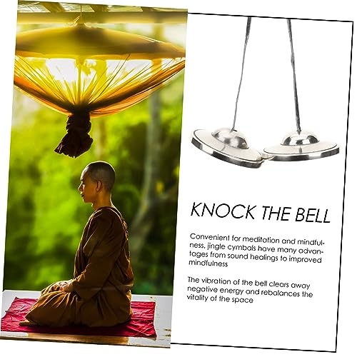 Tibetan Tingsha Cymbals Handcrafted Meditation Bell for Yoga and Mindfulness Compact Design for Easy Carrying Unique Long Ringing Tone for Meditation and Relaxation