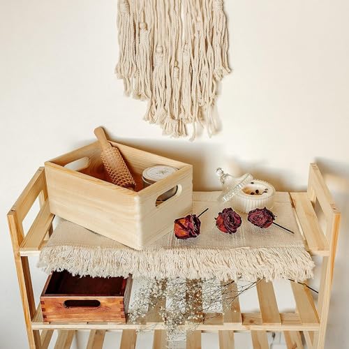 WELL HOME - Solid Pine Stackable Storage Box 30x20x15cm