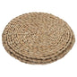 Abaodam Woven Meditation Floor Mat Double-Layer 30x30cm Grass Seat Cushion Thick Japanese Style Sitting Pad for Zen Practice and Bedroom Floor Seating