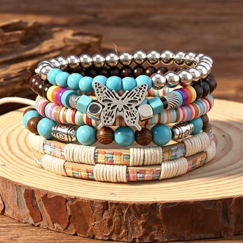 Gothic Bracelet Adjustable Punk Braided Leather Multilayer Grunge Set Bracelets Emo Metal Cuff Wrap Bangles Meaningful Gift - color: J-BZ-73