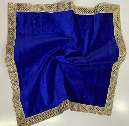 SMMS Spiritual Velvet Table Cloth Altar Tarot Spread (Blue, Small- 46cm*46cm/ 18inch*18inch) - color: Blue, size: Small- 46cm*46cm/ 18inch*18inch