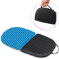 masteymoh Small Foldable Seat Cushion 0.9-Inch Thick, 14 x 9.6 Inches Portable Cooling Gel Seat Cushion for Pressure Relief, Light Seat Cushion for Travel seat Cushion, Foldable for Easier Storage - size: (Foldable) 0.9-Inch (2.29 cm) Thick