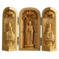 Ulalaza Boxwood Buddha Statue Solid Wood Carvings Carved Locker Box Sculpture Decoration - color: Style-11