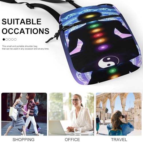 Stylish Messenger Bags Easy to Clean, Sling Backpack with Zipper, Crossbody Bag for Gym - color: Picture(345)