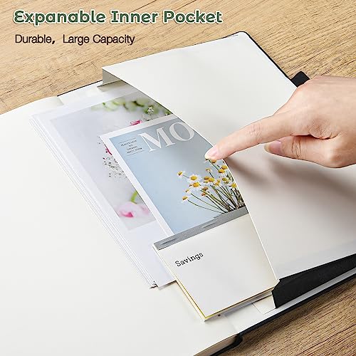 Blank Notebook, Hardcover Sketch Book, 8.5" x 11" Large Blank Journal, No Bleed Thick Paper Sketchbook for Drawing, Unlined Notebook Journal for Women Men, A4 Leather Sketchbook, Lay Flat, Light Green - color: Light Green