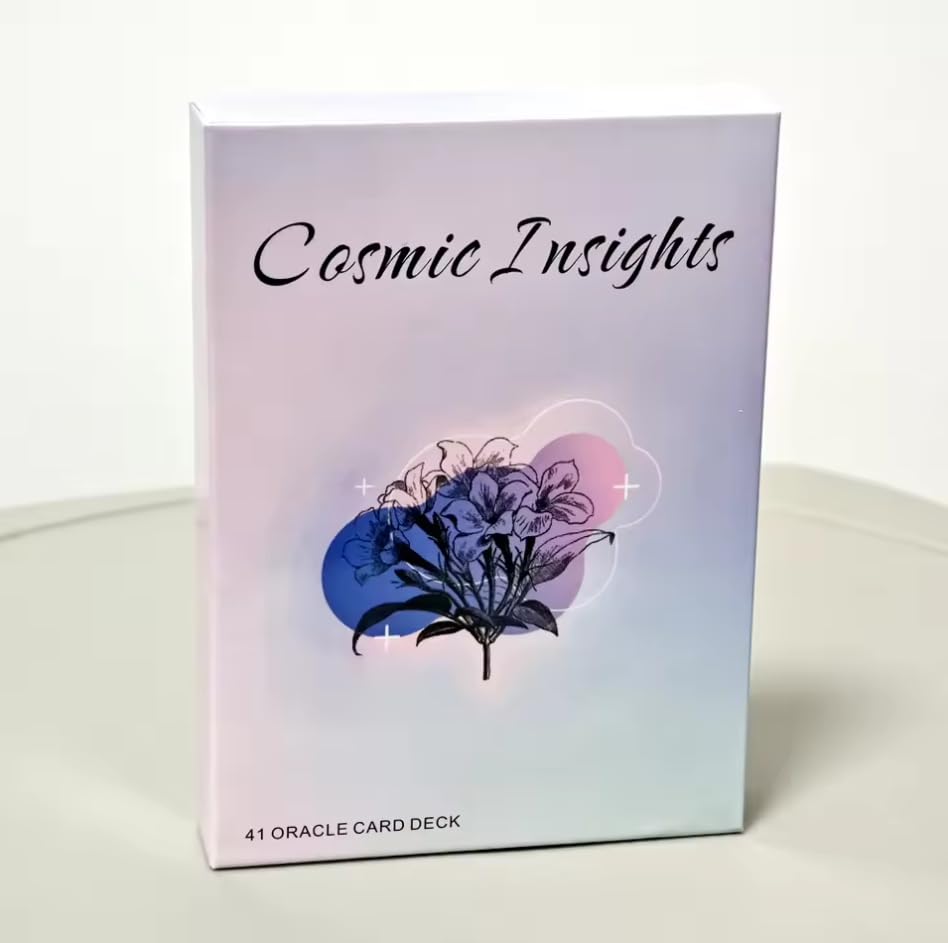 41 Insight Message Cards Deck – Daily Clarity & Reflection Cards, Compact 10.4 × 7.3 cm, English Version