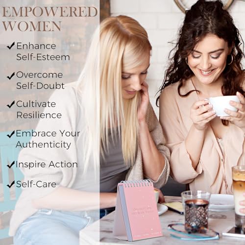XKDOUS Affirmation Cards for Women, 3.5" x 5.7" 60 Daily Positive Affirmation Cards, Motivational Cards with Miracle Mantras, Birthday Inspirational Friendship Gifts, Desk Decor Gifts