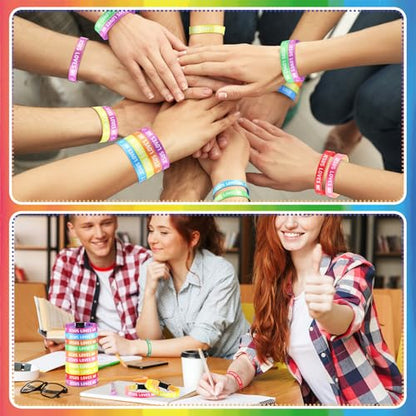 Ecally 100 Pcs Jesus Loves Me Bracelets Bulk Jesus Loves Me Woven Wristbands Christian Gifts Adjustable Wristbands Religious Gifts for VBS Sunday School Church Gift