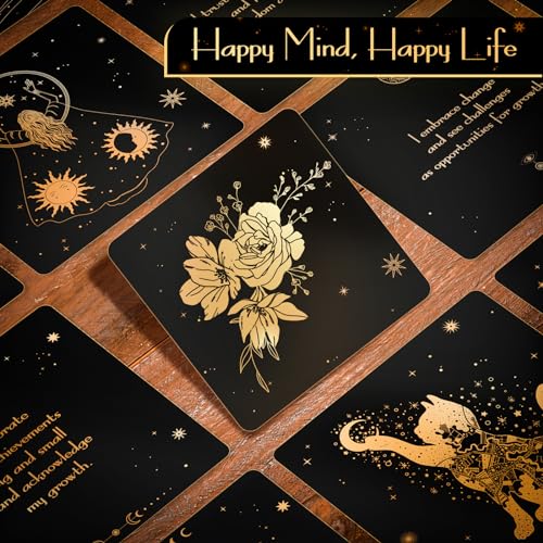 Hihealer Positive Affirmation Cards – 52 Daily Mindfulness Cards for Women, Self Care & Inspiration, Motivational Gifts for Women and Men