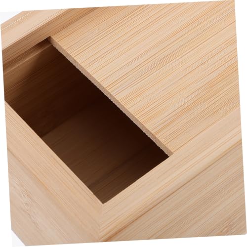 Alipis Rustic Wooden Organizer Box Sliding Lid Retro Craft Storage Container for Jewelry and Small Items Compact and Stylish Wood Keepsake Box for Home Decor