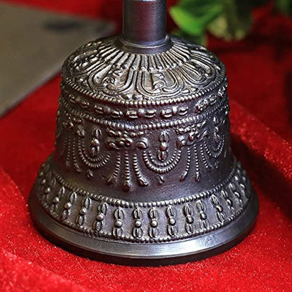 Tibetan Buddhist Meditation Bell And Dorje Set, Hand-cranked Bell Invocation Bell For Meditation, Ritual, Prayer And As A Buddhist