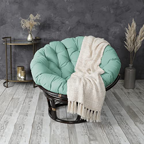 Mozaic Home Ice Mint 48 in x 48 in x 4 in Papasan Cushion - color: Ice Mint, size: 48 in x 48 in x 4 in