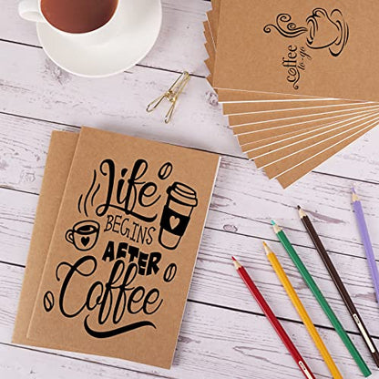 EOOUT 80pcs Kraft Notebooks for Kids, Blank Journals Bulk, Sketch Books, 60 Pages Composition Notebook, 80gsm, 8.3x5.5 Inches, Travel Journal Set, for Travelers, Students and Office Supplies - style: Blank-80pack