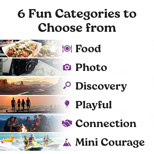 50 Scratch-Off Travel Challenge Cards - Unique Travel Gift for Women, Men, Couples & Travelers - Instant Adventure Ideas & Prompts for Trips or Hometown