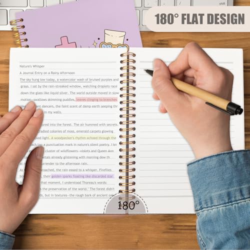 WUCHJ Dental Gifts Notebook,Purple Dental Hygienist Assistant Journal, Retro Pink Floral Tooth Spiral Notebook Journal for Note Taking, Dentist Office Supplies, 5.5x8.3 Inch - color: Purple teeth hearts