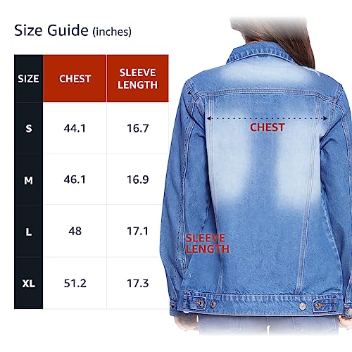 Inhale the Future Exhale the Past Women's Casual Denim Jacket - Gifts for Mindfuls - Mindfulness Women Stuff - color: Light Washed, size: X-Large