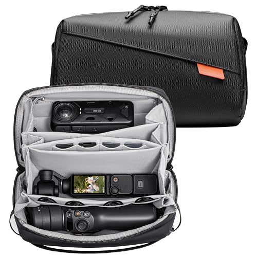 Osmo Pocket 3 Carry Bag for Xtra Muse/Osmo Pocket 3/ Osmo Mobile 7P /SEAccessories, Portable Travel Large Case Waterproof Multilayer All in One Storage Bag for Insta360 Flow Pro 2