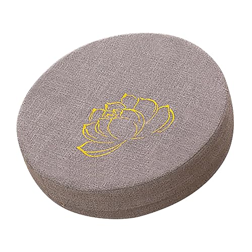Round Hard Foam Cotton Cushion, Meditation Pad for Kneeling Practice at Home and Office (Gray) - color: Gray