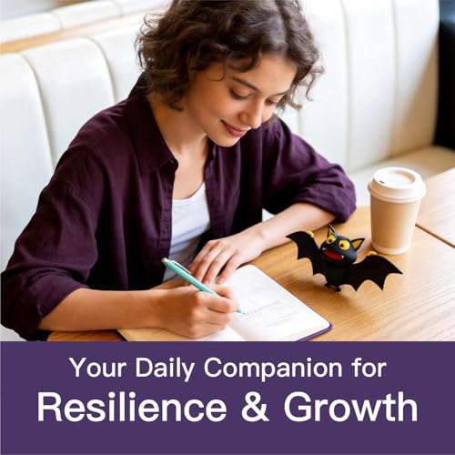 Comix Guided Journal for Women & Men & Teen – Daily Prompts for Self-Discovery, Gratitude, Reflection – Goal Setting Notebook for Mindfulness, Happiness, Gift Choice– Purple, Bat - color: Purple