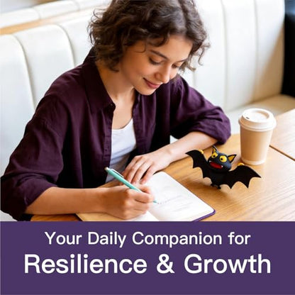 Comix Guided Journal for Women & Men & Teen – Daily Prompts for Self-Discovery, Gratitude, Reflection – Goal Setting Notebook for Mindfulness, Happiness, Gift Choice– Purple, Bat - color: Purple