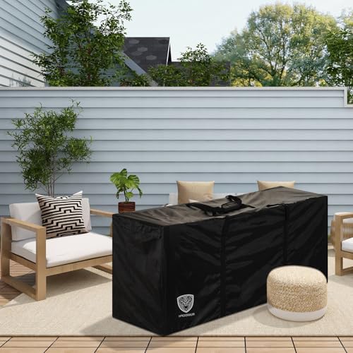 Outdoor Cushion Storage Bag Waterproof Square Large Patio Storage Bags with Zipper for Outdoor Furniture Cushion, 68 x30 x20IN - size: 68x30x20IN