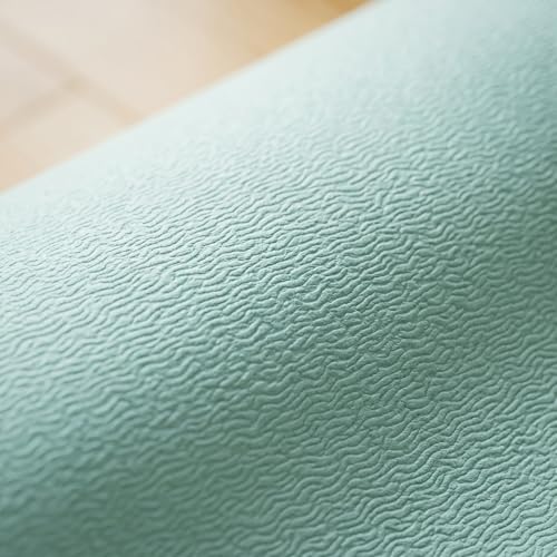 TPE Yoga Mat with Hanging Holes, Wall Mount Workout Mat, Shock Absorbent Fitness Pad for Home Gym, Pilates & Meditation - color: green