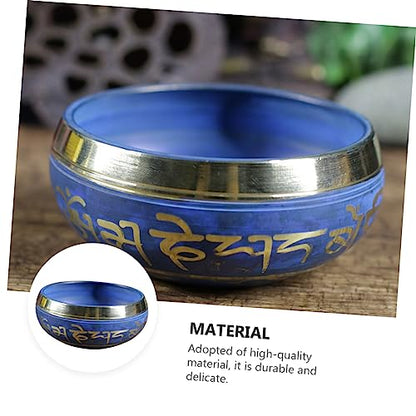 Handmade Tibetan Singing Bowl Set for Meditation and Yoga Copper Sound Bowl with Random Patterns for Mindfulness and Chakra Healing