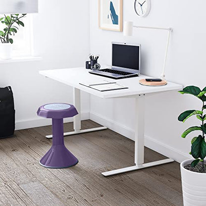 ECR4Kids ACE Active Core Engagement Wobble Stool, 18-Inch Seat Height, Flexible Seating, Eggplant - color: Eggplant