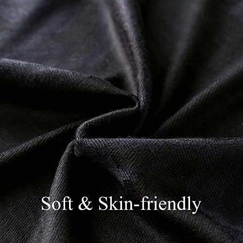 Ciormis Two Tone Silky Paisley Pashmina Shawl Scarf,Soft Women's Rave Jacquard Pashminas Wrap Scarves - color: G#. Black Floral