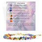 Farfume Beaded Bracelets for Women, Chakra Crystal 4mm Beads Gemstone Natural Stone Bead Spiritual Jewelry Gifts for Women - color: Colorful Chakra-Well-Being