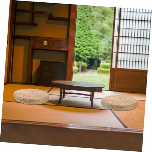 Thickened Meditation Mat Woven Seat Pad Yoga Meditation Cushion Floor Pillow for Women
