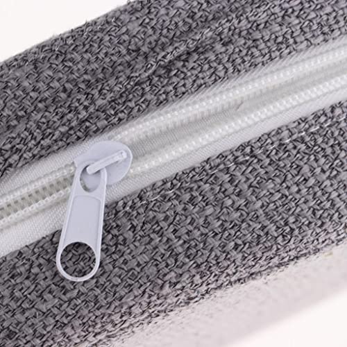 6cm Portable Round Yoga Meditation Cushion - Weight Breathable Linen, Perfect for Home and Outdoor Exercise - Gray
