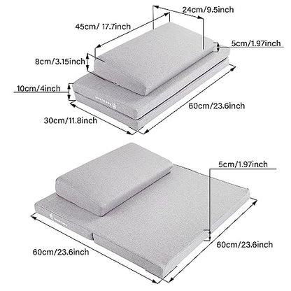 ZenBless Zafu and Zabuton Meditation Cushion Set,Yoga Meditation Floor Pillow,Large Square Meditation Mat and Pillow Set for Sitting on Floor(23.6") - size: Square 23.6"